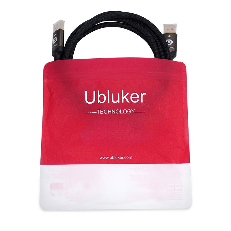 Ubluker 10K 8K DisplayPort 2.1 Cable 54Gbps 16.4 FT, Certified DP to DP Cord 4K 240Hz 165Hz 144Hz 120Hz 10K 8K 120Hz Nylon Braided UHBR HDCP2.3 FreeSync G-Sync RTX5090 Gaming Monitor PC Projector - Image 5